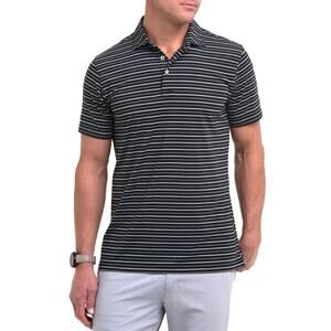 B. Draddy Sport Putt Performance Golf Polo Dark Knight Pinstripe Men’s Size L